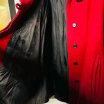 Vintage Portrait Red Wool Blend Sweater Cuff Button Front Jacket Size Medium Photo 10