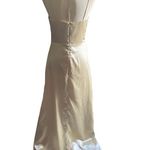 TS Couture -SATIN FEEL CREAM COLOR GOWN-SIZE SMALL Photo 9