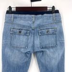 Old Navy Maternity Skinny Flare Low Rise Med Wash Blue Denim Jeans Size 1 XS 90s Photo 3