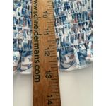 Pink Lily Milkmaid Top Size Small Blue Floral Coquette Smocked Ruffle Whimsy Photo 6