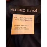Alfred Sung  Strapless Satin Trumpet Gown - Size 14 - Navy Photo 4