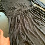 Fresh Produce  Black 3/4 Sleeve Midi Dress L USA Boho Minimalist Soft‎ Stretch Photo 3