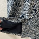 LELA ROSE Women's Navy Floral Rose Print Drape Crew Neck Pencil Dress, Size 8 Photo 8