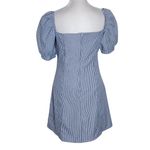 Charlotte Russe Striped Blue Puff Sleeve Mini Dress NWT Size Small Photo 1