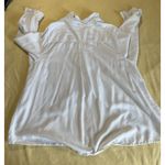 Jessica London  Size 28 White Over Size Button Up Blouse Photo 2