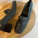 Westies Blue Genuine Leather Square Toe Brazil Made Chunky Heel Loafer Size 9.5 Photo 7