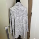 cj banks  Oversized Grey Waterfall Wrap Flowy Space Dye Grey Cardigan Sweater 2X Photo 5