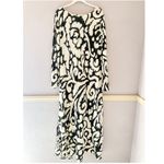 The Wolf Gang Santa Elena Maxi Dress Ikat Print Linen Size 2X Black Photo 2