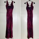 Cache Vintage 90s  Satin‎ Corset Lace Up Back Maxi Gown 3/4 Photo 1