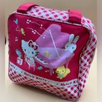 Sanrio A Cool Rare 2009 Hello Kitty Vintage Red Bright Lightweight Tote Handbag Photo 3