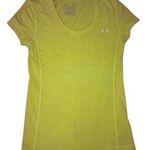 Under Armour 💕5️⃣ Bright yellow under armor girls fitted athletic wear top Sz- S Photo 0