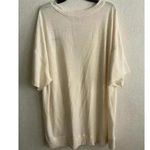 Free People 🆕  Ivory Cozy Cool Girl Lounge T-Shirt M🆕 Photo 7