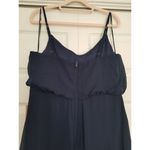 Birdy Grey  Gwennie Dress Gown Chiffon Navy Blue Bridesmaid Dress Size Large Photo 4