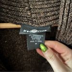 it's our time  Dark Brown Cable Knit Cardigan Photo 2