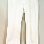 St. John  Straight Leg‎ Denim Jeans Women's 12 White Embellished Pocket Casual Photo 0
