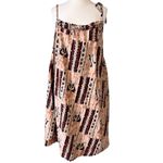 Vintage Kitenge african fabric skirt : dress Brown Size undefined Photo 1