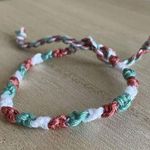 Handmade Lisette Bracelet, anklet, trendy, comfortable, tie, embroidery thread, woven, gi Photo 0