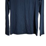 Oroblu Perfect Line Cotton T Shirt Womens Large Black Solid Long Sleeve Blouse Photo 3