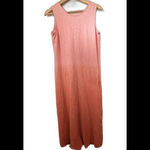 Canyon Retreat Flax Linen Tank Maxi Dress Women Small Petite Ombre Coastal Beach Pink Size undefined Photo 1