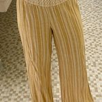 Indigo Rein Yellow Flowy Beach Pants Photo 0