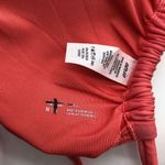 Aerie  Swim Womens Bandeau Bikini Top Ruched Coral Pink M Photo 2