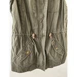 American Rag Vest Womens Medium Olive Green Utility Outdoors Military Cotton Photo 2
