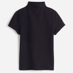 Madewell NWT Black Short-Sleeve Mockneck Tee S Sold Out! Photo 5