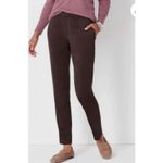 J.Jill  Wearever Faux Suede Pants Women XLP NWT Rum Raisin Country Western Photo 2