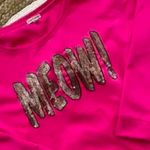 Juicy Couture  Bling Graphic MEOW Sweatshirt Sequins *Vintage in NWOT Conditon* Photo 5