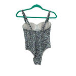 Rouje Paris Victoria One Piece Swimsuit Black Blue Purple‎ Floral Size 36 US 4 Photo 3