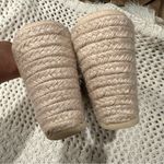 BEACH BY MATISSE BRAIDED WEDGE SANDALS CREAM 9M WOMENS Size 9 Photo 4