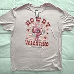 Simply Southern  Pink 'Howdy Valentine' T-Shirt. Size Medium Photo 0