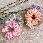 Watermelon Shaker Scrunchie Filled Scrunchie Crystal Organza Scrunchie Orange Photo 8