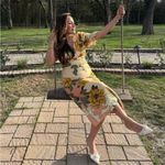 Farm Rio  Cream Delicate Flower Arabesques Premium Linen Midi Dress S Photo 9