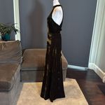 Women’s Halter Neck Full Length Velvet Sleeveless Formal Dress ZipBack Size 6 Photo 4