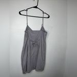 Forever 21 NWT  Grey/Purple Spaghetti Strap Babydoll Dress Size Large Photo 2