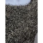 Silence + Noise Women's Gold SilverMetallic Foil Fuzzy Sweater, , Sz: M-L (b29) Photo 2