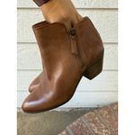 Frye Judith Double Zip Leather Ankle Boots Brown Pointed Toe Women's Size 7.5M Photo 10
