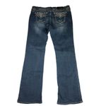 GRACE IN LA  Jeans Womens Embellished Flap Rhinestones Boot Cut 31" Measures 37" Photo 5