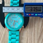 Fashion Watch Geneva Brand Turquoise Strap Case Stunning Blue Photo 7