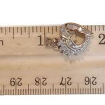 Diamond 10k Heart Pendant Necklace Solid Yellow and White Gold Photo 5