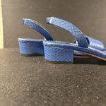 Manolo Blahnik Snakeskin Blue Sandals 36 1/2 EUC Photo 7