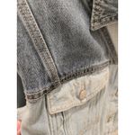 Wild Fable ​ S Patchwork Denim Jacket Cropped Two-Tone Light Dark Wash Y2K Photo 3