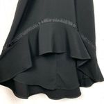 Foxiedox Womens Aviana High Low Ruffle Hem Halter Dress Black Braid Detail Small Photo 7