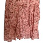 Princess Polly  Red Floral Wrap Mini Dress 4 Ruffle Hem Short Sleeve Cottagecore Photo 3