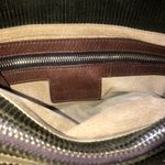 Ralph Lauren  Olive Green Corduroy and Brown Leather Rare Shoulder Bag MINT Photo 7