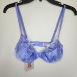 NWT Savage fenty Watercolor Tie Dye Half Cup Bra with Lace Blue Size undefined Photo 1