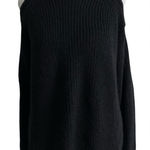IRO  Black open shoulder merino wool blend long Sweater Photo 0
