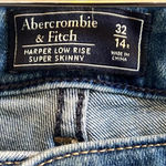 Abercrombie & Fitch  Harper Super Skinny Jeans Mid-rise Distressed Size 32 Photo 6