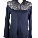 Free People  Navy Blue On The Island Top Small Photo 0